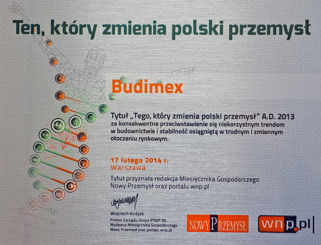 Budimex zmienia polski przemysł