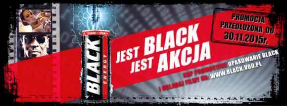 KONIEC Z NUDĄ TEJ JESIENI! Promocja filmowa BLACK ENERGY DRINK przedłużona! Film, LIFESTYLE - Marka Black Energy Drink specjalnie dla wszystkich fanów energetycznych wrażeń przygotowała wyjątkową ofertę promocyjną.