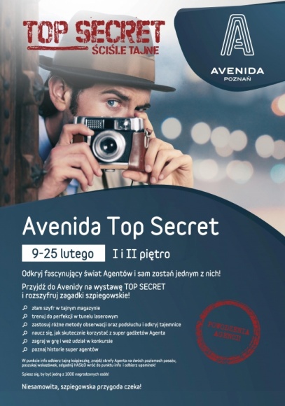 Tajne przez poufne, czyli interaktywna wystawa ?Top Secret? w Avenidzie Poznań Hobby, LIFESTYLE - Kreatywny jak Sherlock Holmes, przystojny jak James Bond i bystry jak Jane Marple ? taki właśnie jest Agent od zadań specjalnych.