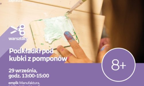 PODKŁADKI POD KUBKI Z POMPONÓW – WARSZTATY KREATYWNE – ŁÓDŹ