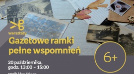 70 LAT EMPIK: GAZETOWE RAMKI PEŁNE WSPOMNIEŃ - WARSZTATY KREATYWNE - ŁÓDŹ Hobby, LIFESTYLE - 70 LAT EMPIK: GAZETOWE RAMKI PEŁNE WSPOMNIEŃ - WARSZTATY KREATYWNE - ŁÓDŹ 20 października, godz. 13:00 ? 15:00 empik Manufaktura, Łódź, ul. Karskiego 5