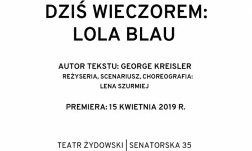 ?Dziś wieczorem: Lola Blau? – premiera w Teatrze Żydowskim