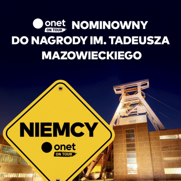 Onet on Tour nominowany do Nagrody im. Tadeusza Mazowieckiego Film, LIFESTYLE - Flagowy program podróżniczy Onetu prowadzony przez Jarosława Kuźniara otrzymał nominację w ramach 22 edycji konkursu o Polsko-Niemiecką Nagrodę im. Tadeusza Mazowieckiego. Poświęcony Zagłębiu Ruhry odcinek Onet on Tour został nominowany w kategorii Multimedia.