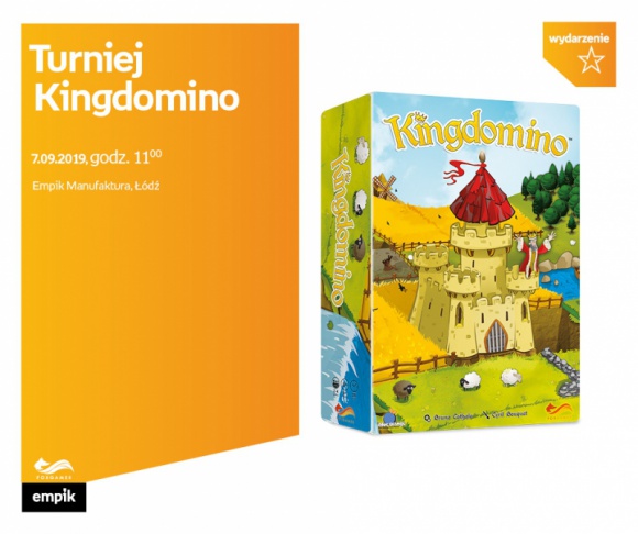 TURNIEJ KINGDOMINO - EMPIK MANUFAKTURA ŁÓDŹ Hobby, LIFESTYLE - Turniej Kingdomino 7 września, godz. 11:00 Empik Manufaktura, Łódź, ul. Karskiego 5