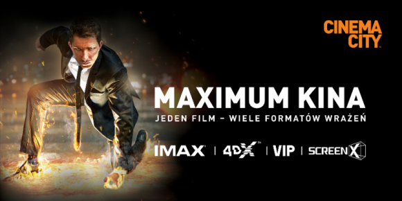 ?MAXIMUM KINA. JEDEN FILM ? WIELE FORMATÓW WRAŻEŃ? Film, LIFESTYLE - We wtorek 1 października startuje kampania wizerunkowa kin Cinema City pod hasłem ?Maximum kina. Jeden film ? wiele formatów wrażeń?.