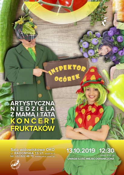 Artystyczna Niedziela z Mamą i Tatą - koncert FRUKTAKÓW z programem artystycznym Teatr, LIFESTYLE - Nie wiesz, co ciekawego możesz zrobić w niedzielę w Warszawie? Sprawdź, co może zaproponować Ci Ośrodek Kultury Ochoty!